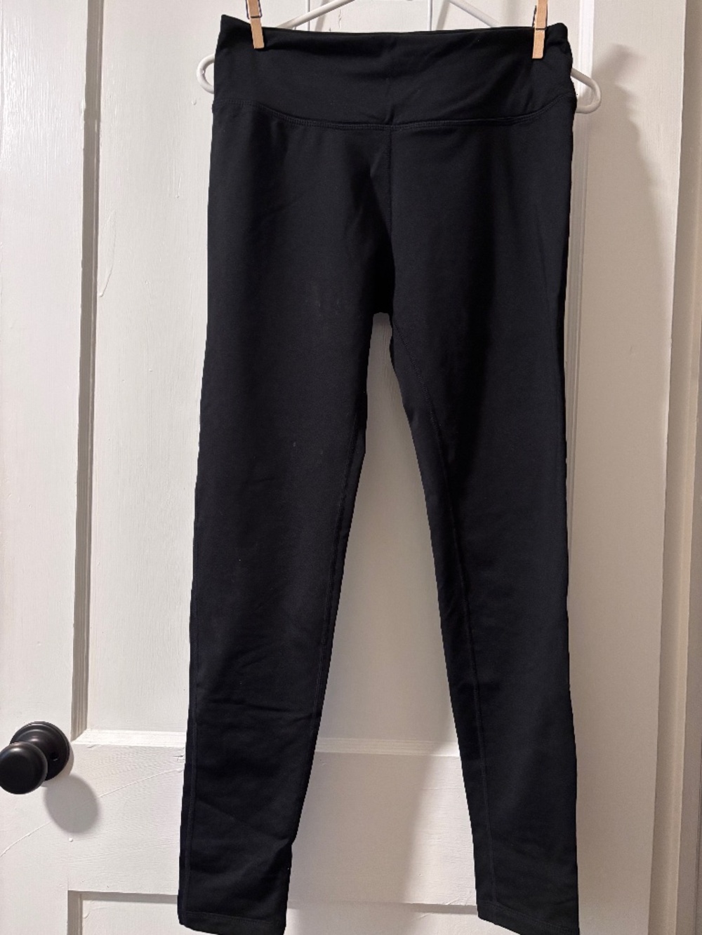 Fleece lined black leggings